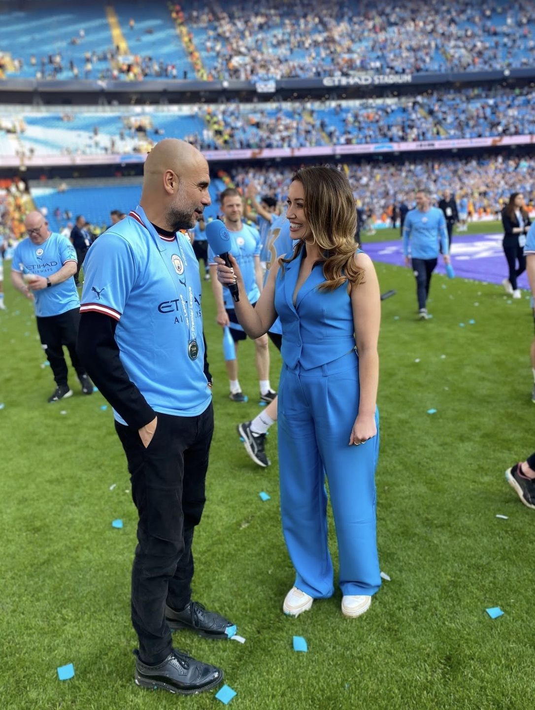 Pep Guardiola i Natalie Pike