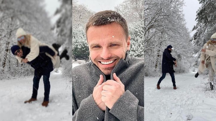 Marcin Hakiel szaleje z Dominiką w lesie