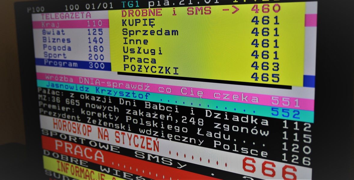 Internet lat 90. wciąż działa. Telegazeta ma się świetnie