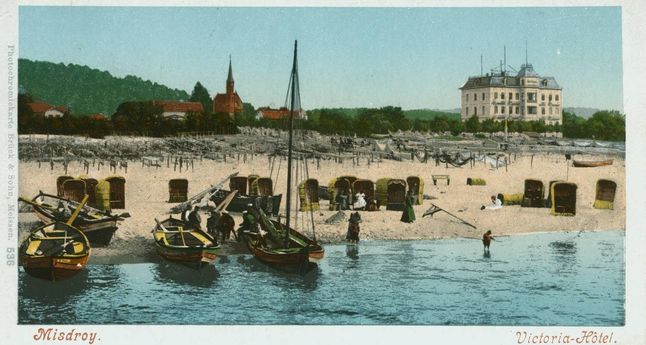 Plaża w Międzyzdrojach w 1898 roku