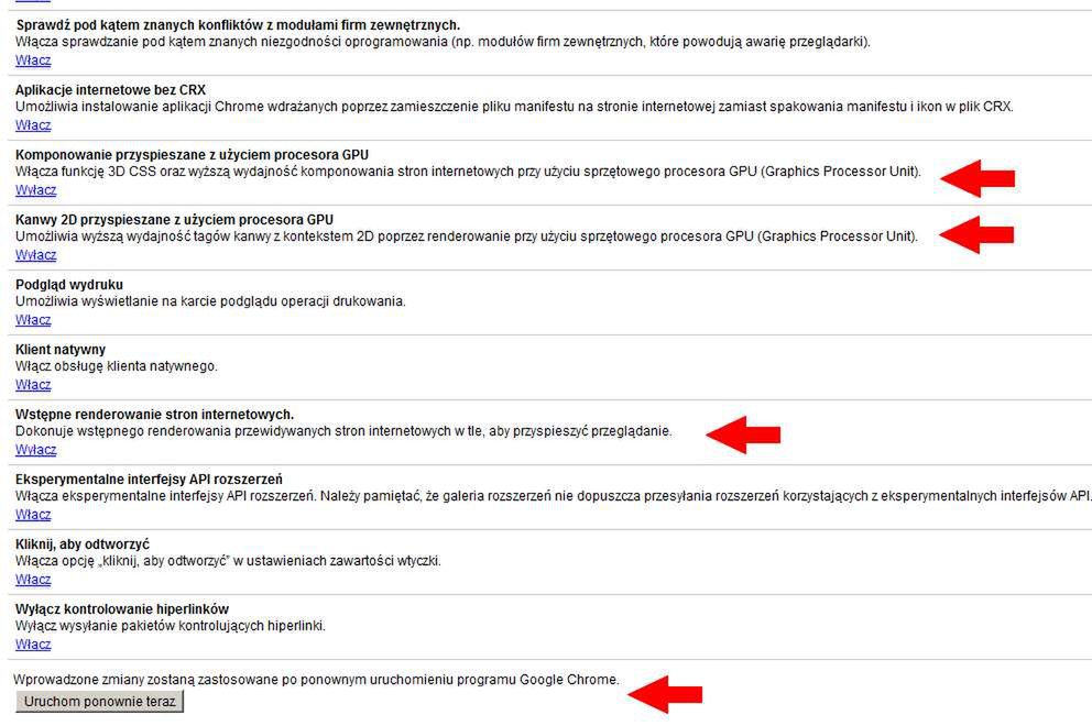 Sprzętowe przyspieszenie w Chrome. Co daje i jak je włączyć? 3