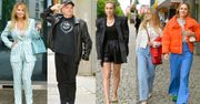 Gwiazdy przed studiem śniadaniówki TVN: Magdalena Lamparska, Olga Bołądź, Anna Jurksztowicz