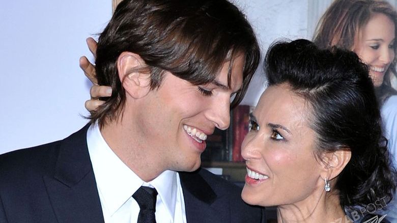 DEMI MOORE + ASHTON KUTCHER @ the premiere of 'No Strings Attached' held @ the Regency Village theatre.