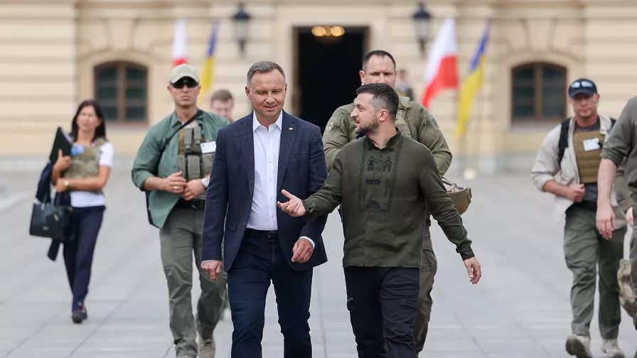 Andrzej Duda podczas spotkania