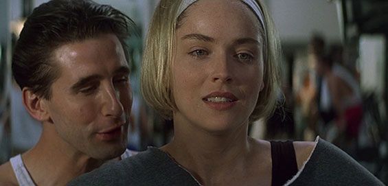 Sharon Stone i William Baldwin w "Silver"