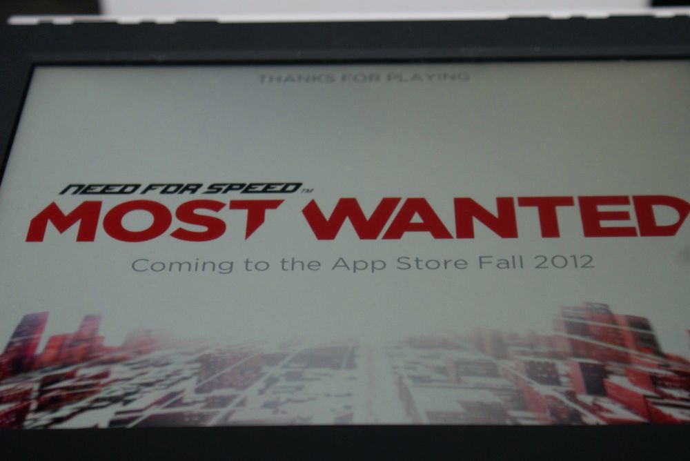Need for Speed: Most Wanted (iOS), GamesCom 2012 (fot. Marta Kałuzińska)