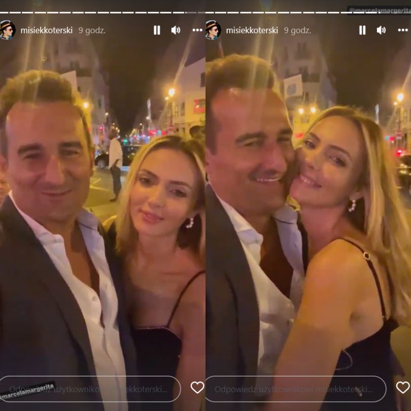 Marcela Leszczak i Misiek Koterski zwiedzają Paryż