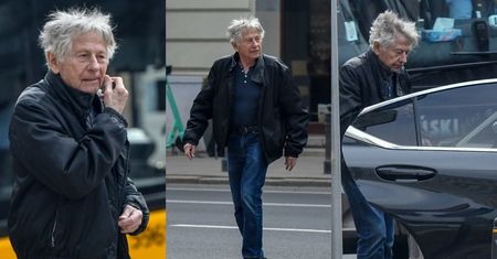 Dawno niewidziany Roman Polański sfotografowany w centrum Warszawy. 92-latek wpadł do sklepu z tytoniem, a potem odjechał taksówką (ZDJĘCIA)
