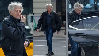 Dawno niewidziany Roman Polański sfotografowany w centrum Warszawy. 92-latek wpadł do sklepu z tytoniem, a potem odjechał taksówką (ZDJĘCIA)