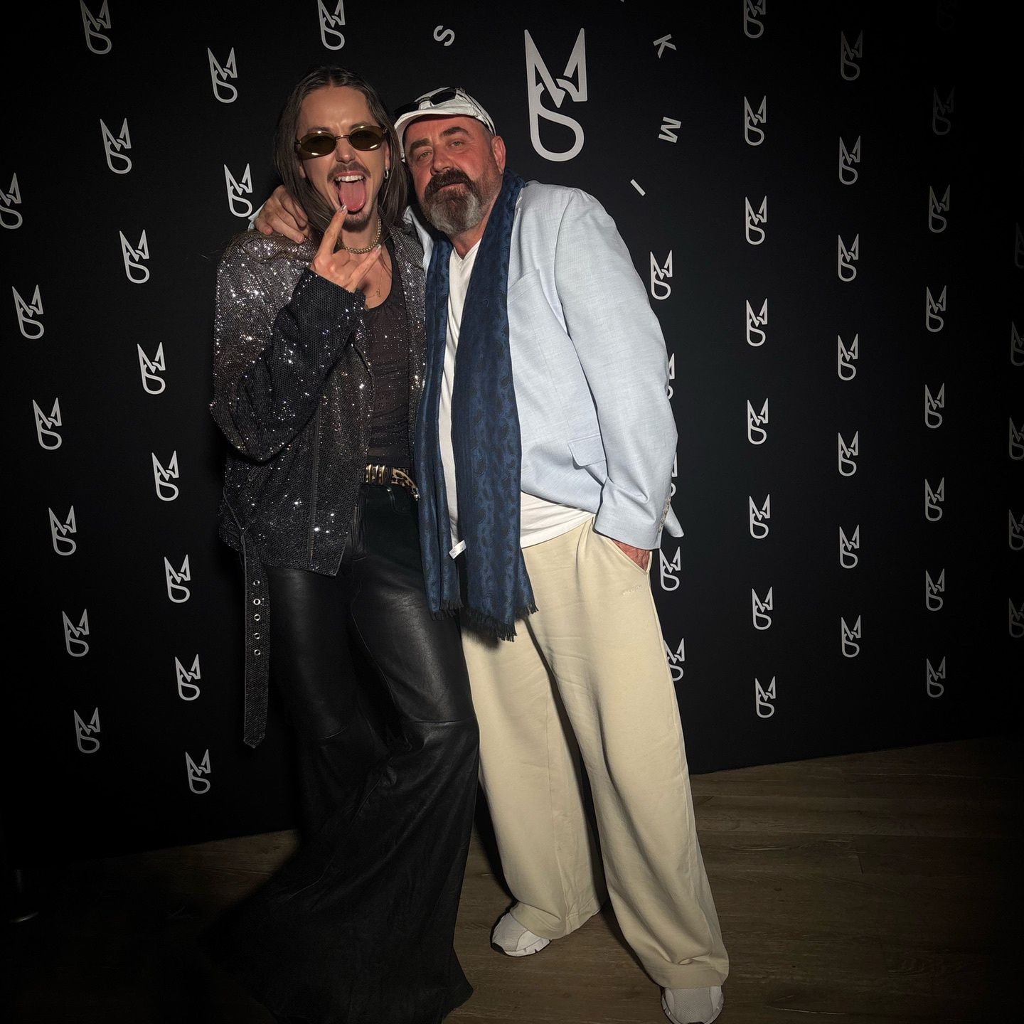 Michał Szpak z ojcem