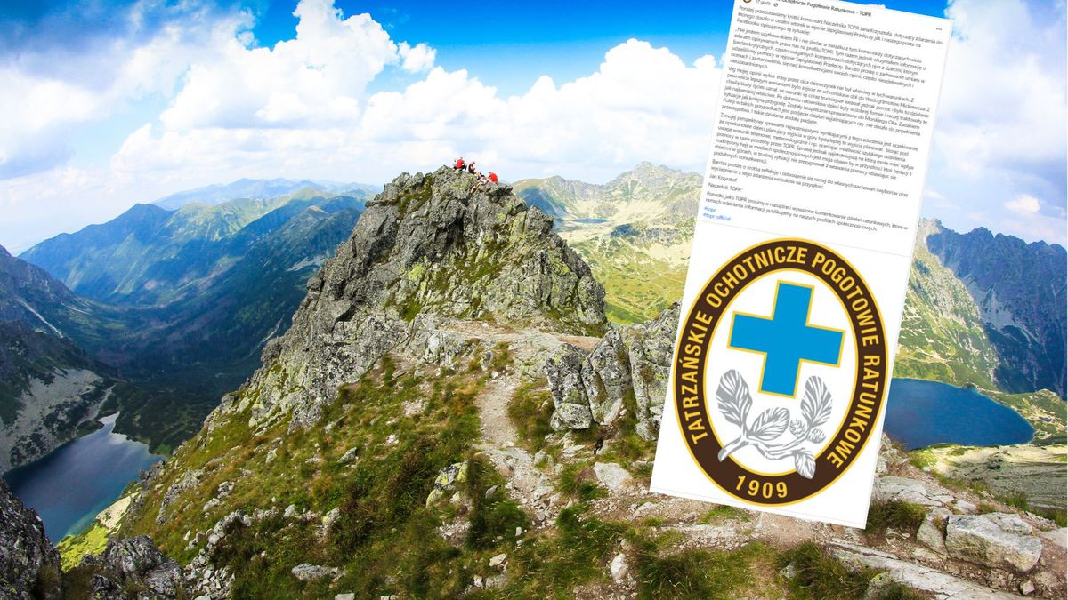 naczelnik zabrał głos po tym jak hejt wylał się na ojca, który zabrał w Tatry kilkulatki