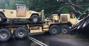 Konotop. Wypadek z udziałem ciężarówki armii USA