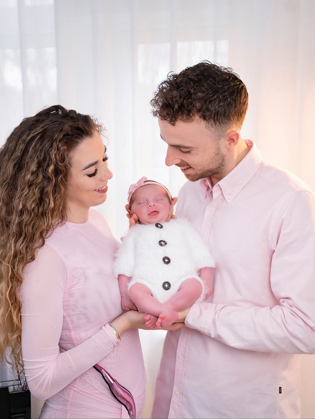 Diogo Jota z żoną i córką