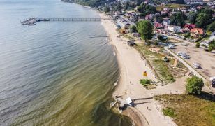 Złota polska jesień nad Bałtykiem. Piękny poniedziałek na wybrzeżu