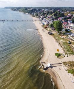 Złota polska jesień nad Bałtykiem. Piękny poniedziałek na wybrzeżu