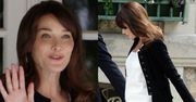 Carla Bruni POKAZAŁA BRZUSZEK!
