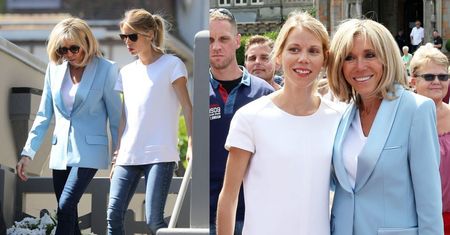 Brigitte Macron w dżinsach głosuje z córką i wnuczką (ZDJĘCIA)