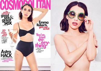 Półnaga Emma Roberts prowokuje w odważnej sesji dla "Cosmo"