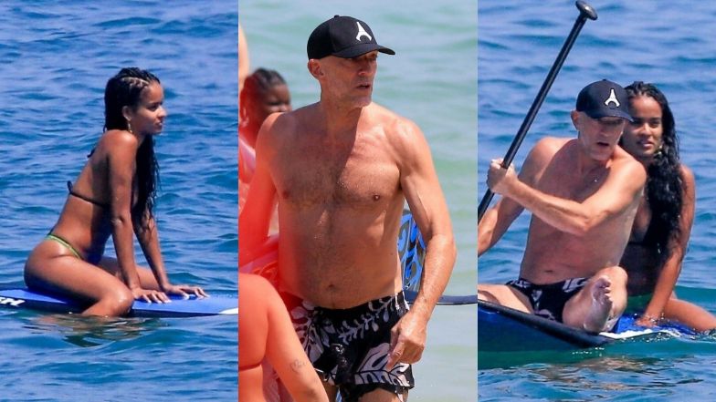 Vincent Cassel wypoczywa na plaży z nową znajomą