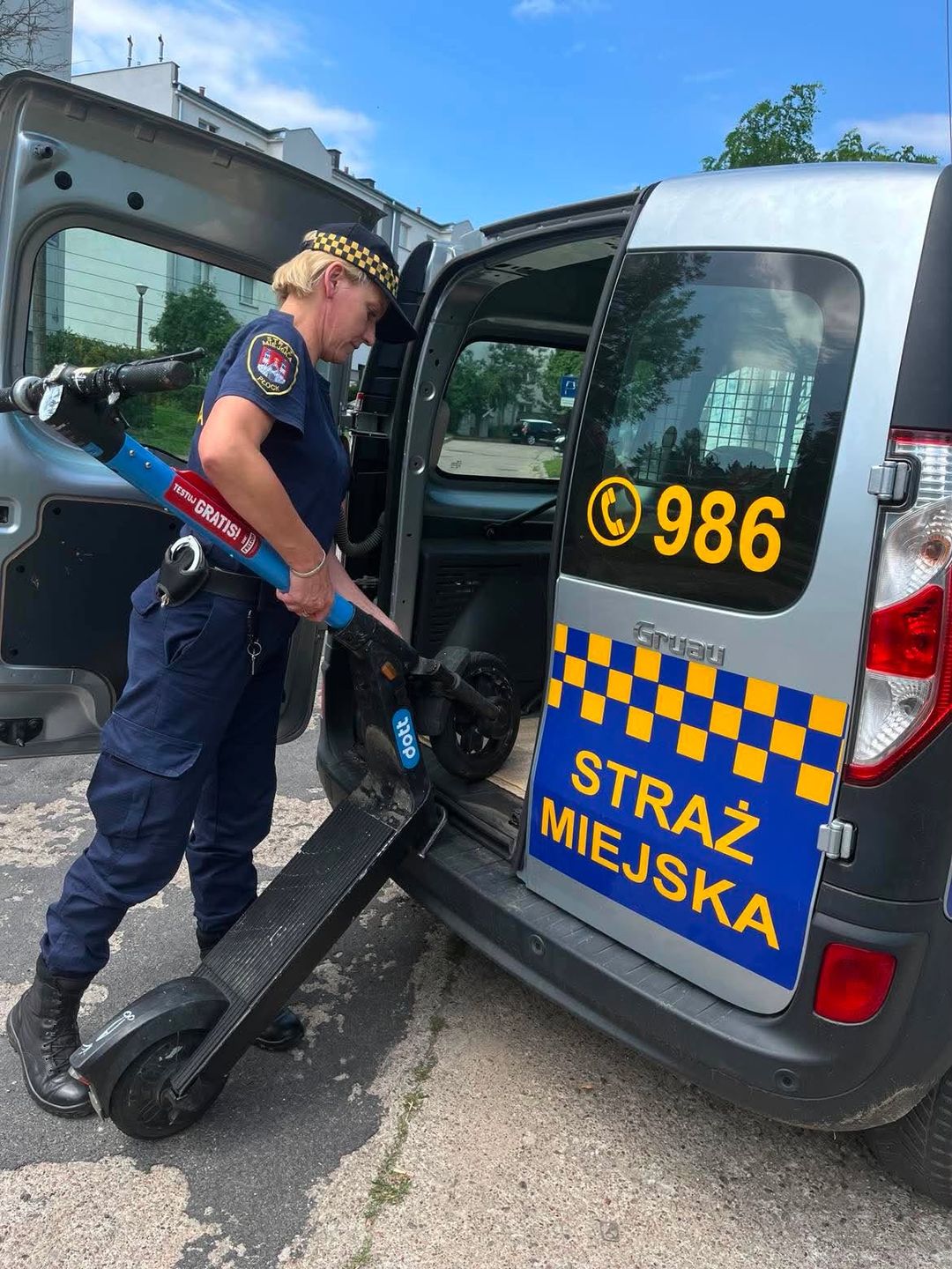 Odholowanie hulajnóg elektrycznych 