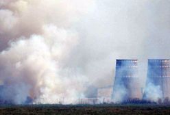 Dym przy Zaporoskiej Elektrowni Jądrowej