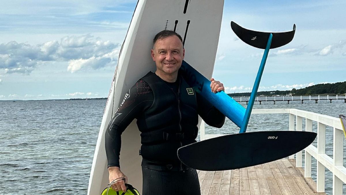 Andrzej Duda odpoczywa wraz z żoną Agatą nad Bałtykiem