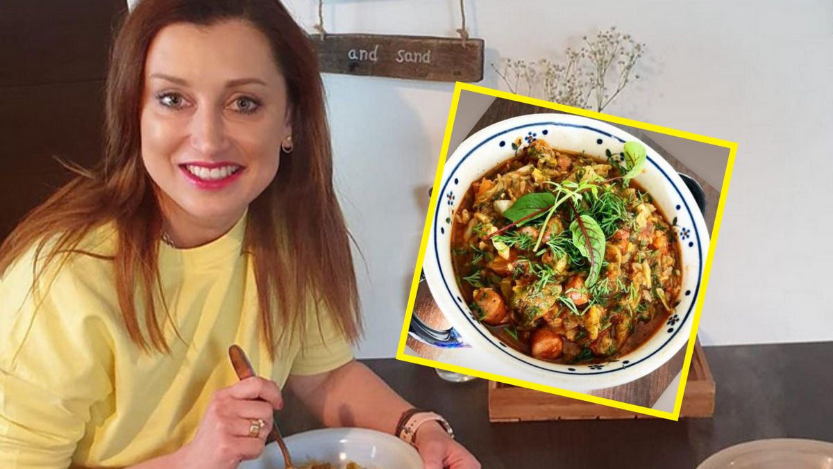 Justyna Żyła podzieliła się swoim przepisem na młodą kapustę z kiełbasą.