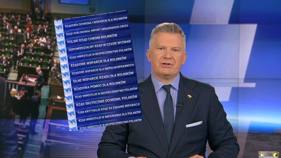 "Fakty" pokazały paski "Wiadomości" TVP