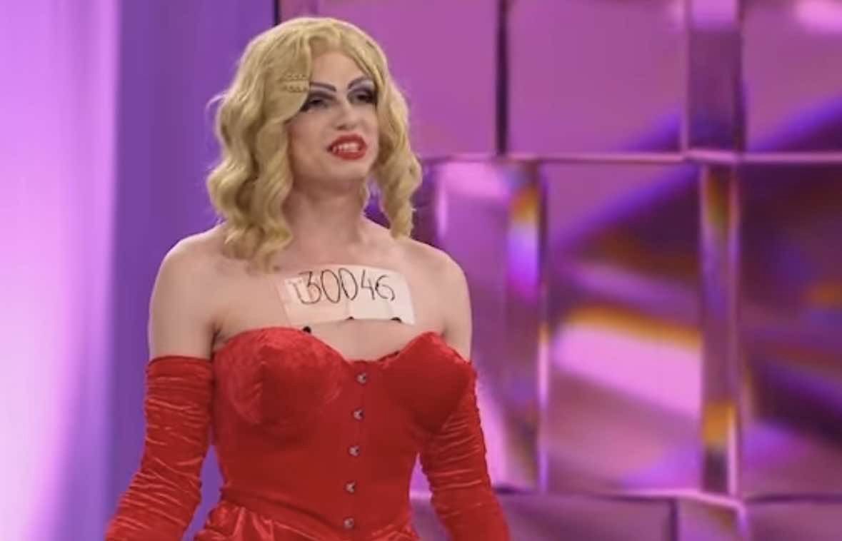 Drag queen w "Top Model"