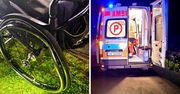 Pijany kierowca uciekł. Mężczyzna na wózku inwalidzkim nie żyje