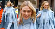 Spowita w błękit Karlie Kloss zasuwa na pokaz Ralpha Laurena