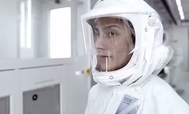 Kadr z pierwszej reklamy Maca z układem Intela