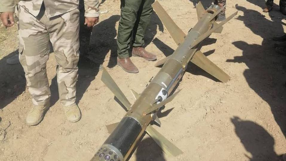 Jeden z tajemniczych pocisków Iranu znaleziony w Iraku.