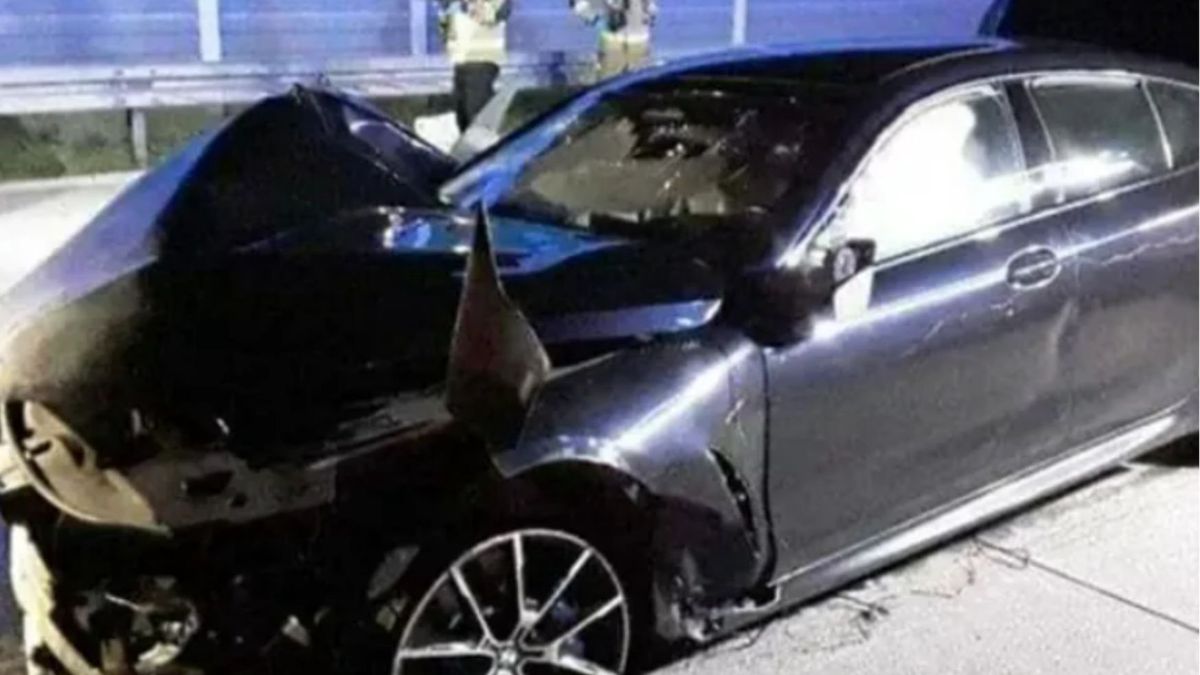 NA drodze A1 BMW uderzyło w Kię, którą podróżowała trzyosobowa rodzina