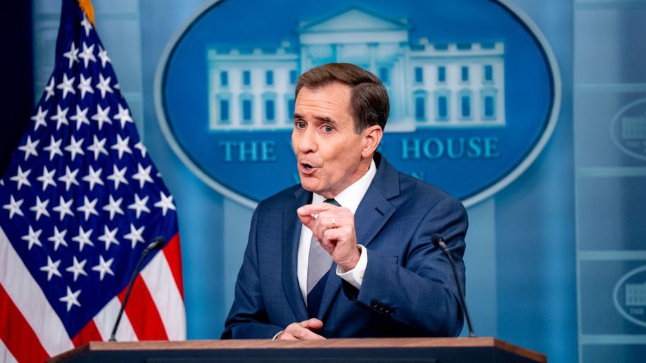 Press Secretary Karine Jean-Pierre Holds Her White House Media Briefing
WASHINGTON, DC - DECEMBER 12: White House National Security Communications Adviser John Kirby speaks during a news conference in the Brady Press Briefing Room at the White House on December 12, 2024 in Washington, DC. White House Press Secretary Karine Jean-Pierre and Kirby discussed U.S. President Joe Biden's decision to commute the sentences of almost 1,500 offenders and pardon 39 people convicted of nonviolent crimes, mysterious drone sightings in New Jersey and other areas along the East Coast, the status of Travis Timmerman and Austin Tice, and other topics. (Photo by Andrew Harnik/Getty Images)
Andrew Harnik