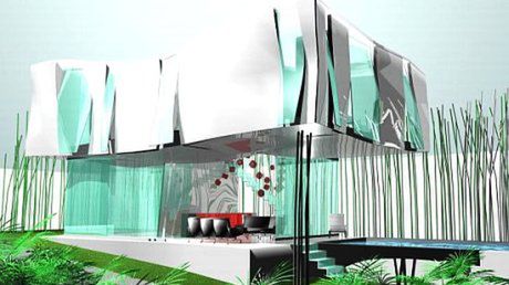 "Niewidzialne" domy z włókna węglowego 1