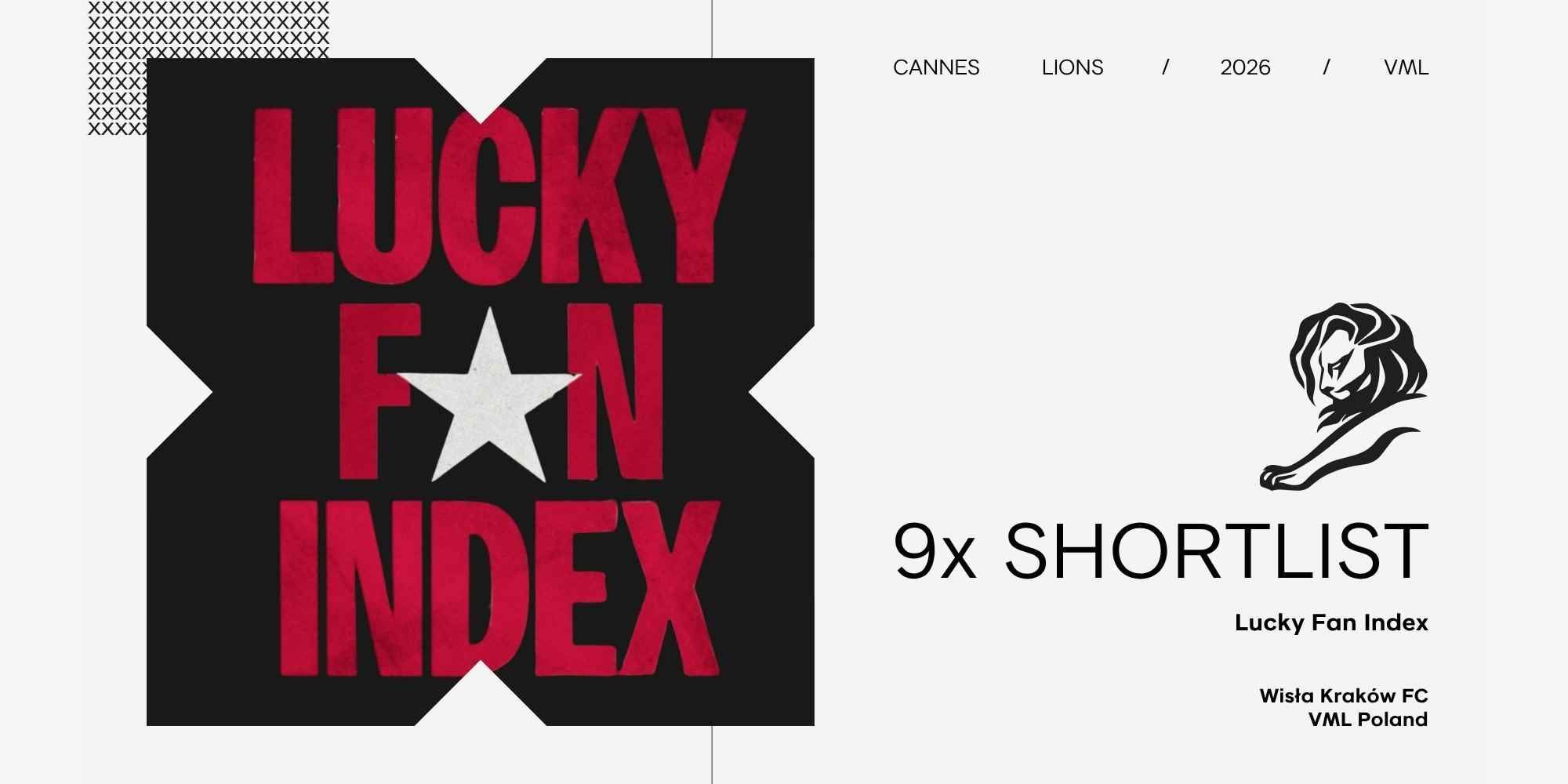 9 nominacji dla Lucky Fan Index na Cannes Lions