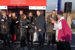 Awantura o mikrofon na otwarciu obwodnicy. Posłanka PiS zabrała głos koledze