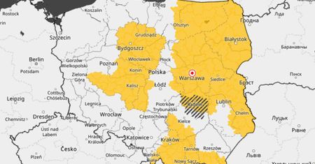 Mapa znów zrobiła się żółta. Meteorolodzy IMGW ostrzegają