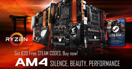 Voucher Steam przy zakupie płyt głównych Gigabyte Aorus