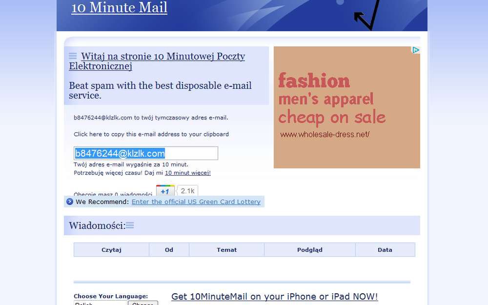 Tymczasowe skrzynki e-mail. Spam nie ma żadnych szans! 2