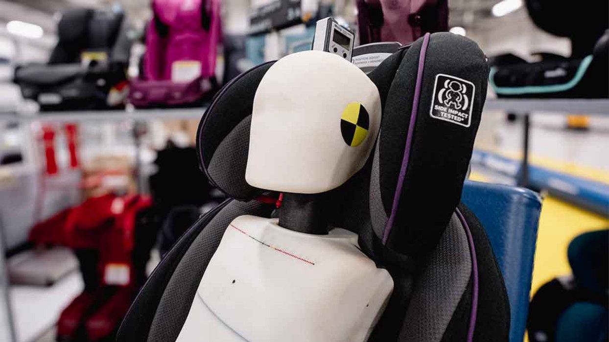 The car seat is the foundation of a child's safety in a car.