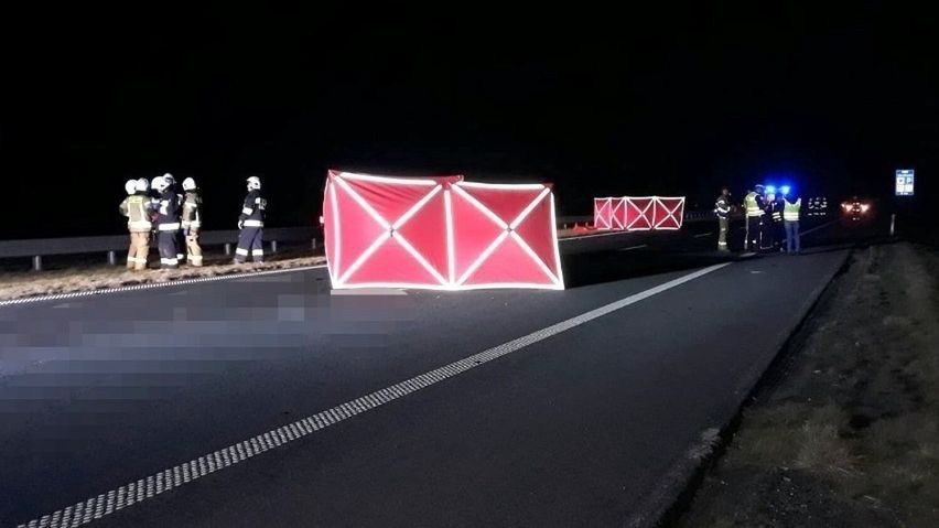 Miejsce zagadkowego wypadku na S5