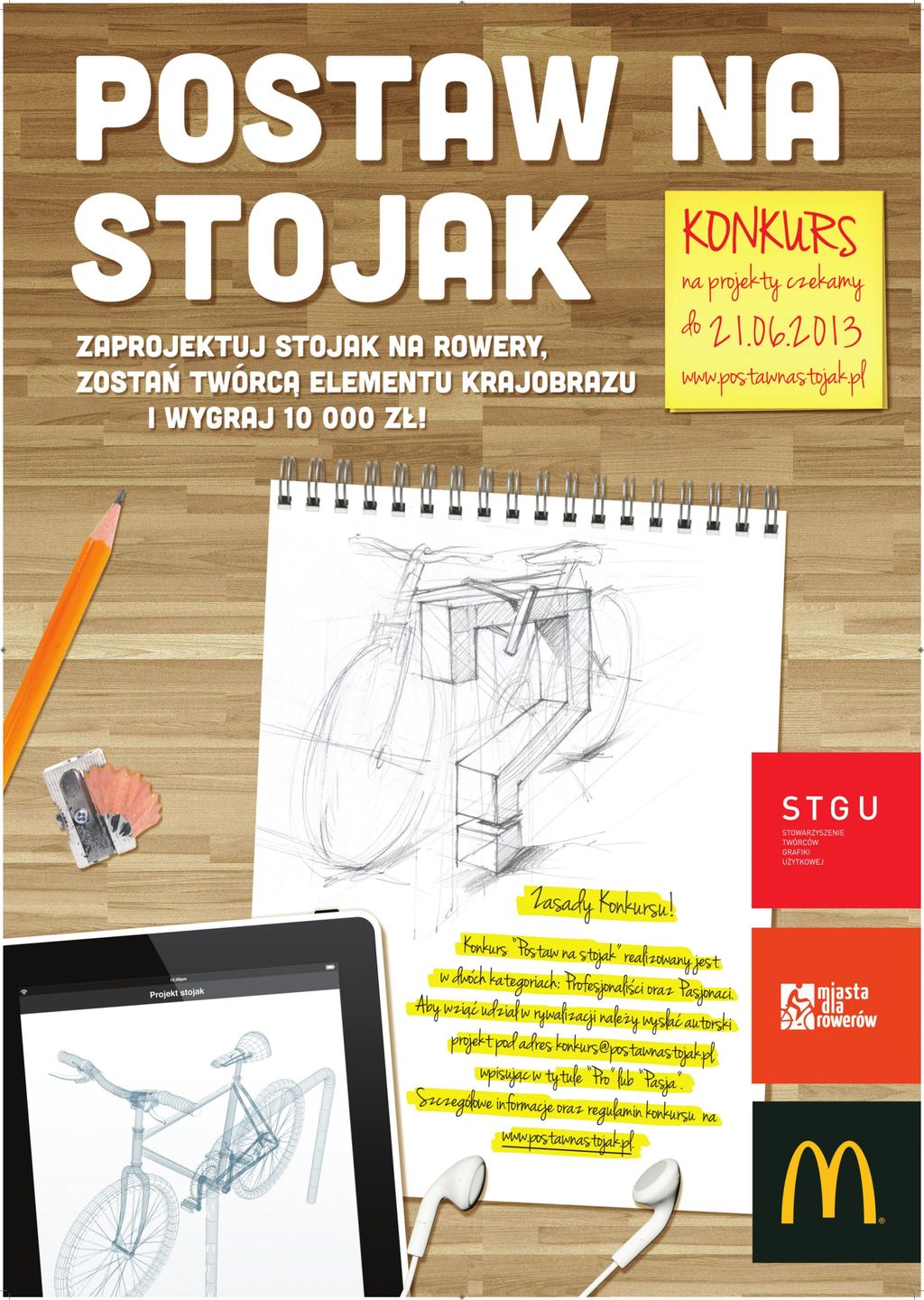 Zaprojektuj stojak rowerowy i zostań twórcą elementu krajobrazu. Do wygrania 10 000 zł! 2