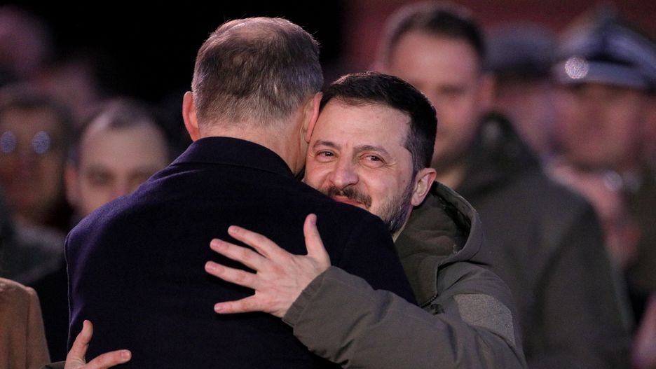 Wołodymyr Zełenski i Andrzej Duda