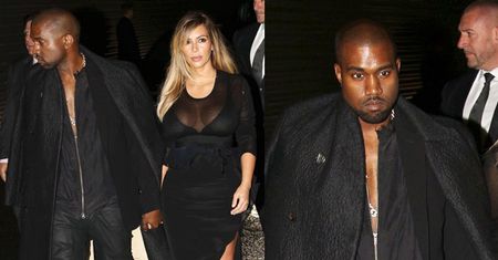 Smutni Kanye i Kim na czarno... (ZDJĘCIA)