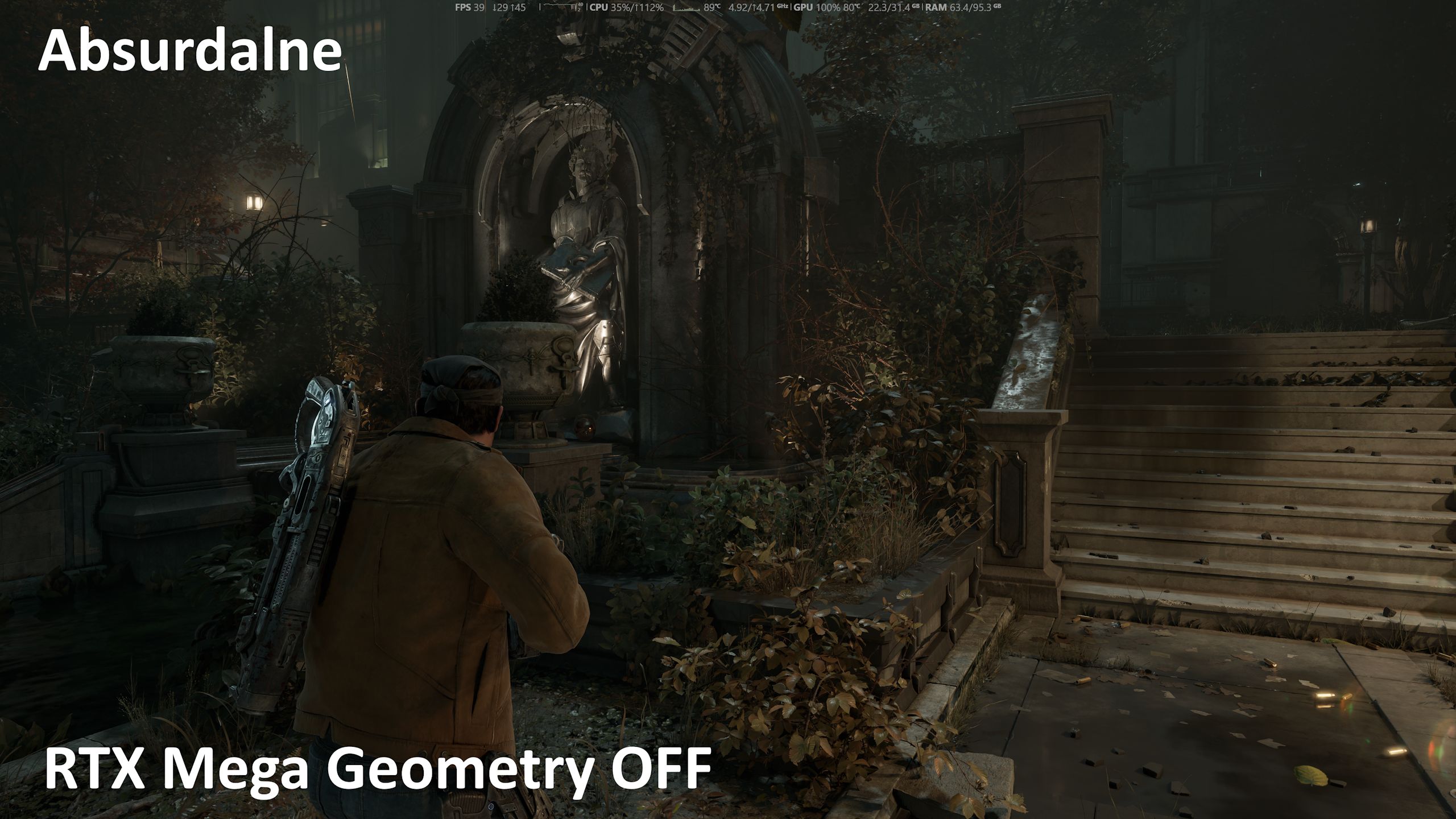 Gears of War: E-Day - ust. Absurdalne bez RTX Geometry