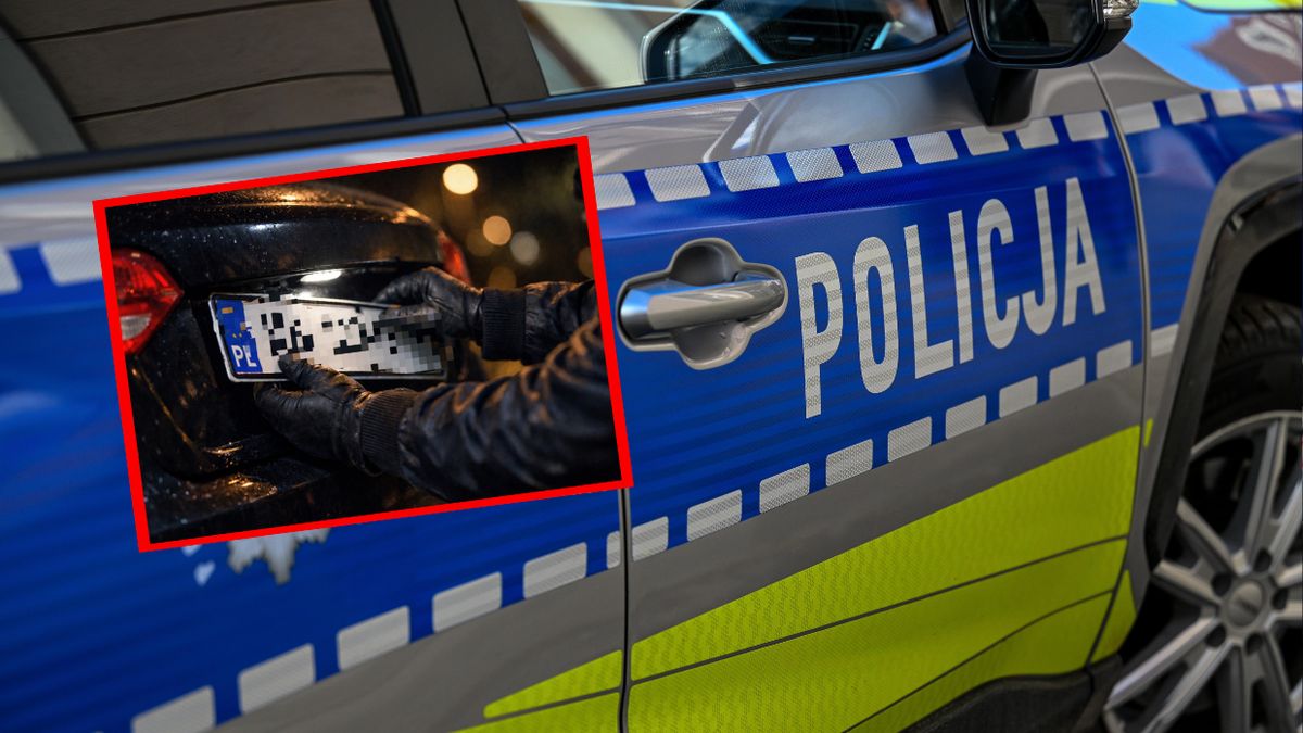 39-latek odpowie za kradzież tablic rejestracyjnych