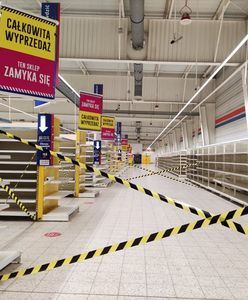 Tesco w Warszawie już prawie puste. Sklep do likwidacji