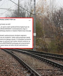 Oskarżają ich o głośną interwencję na kolei. "Szereg osób nie rozumie"